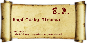 Bagóczky Minerva névjegykártya
